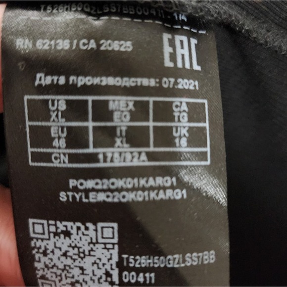 GUESS Women’s Talo Logo Black Dress 1/3 Front-Zip Size‎ XL - Picture 7 of 9